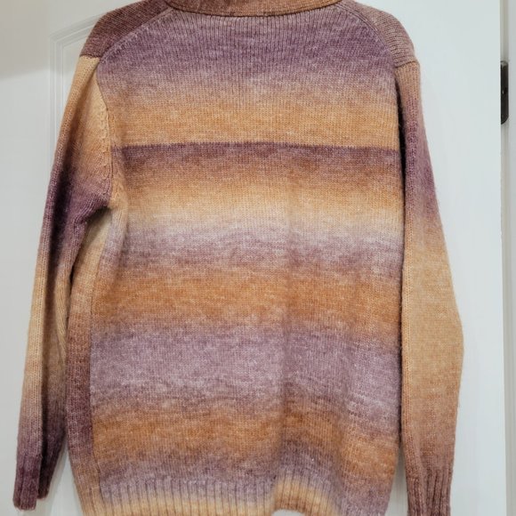 Vici Collection Perla Pocketed Button Front Ombre Cardigan Size M - Picture 3 of 6